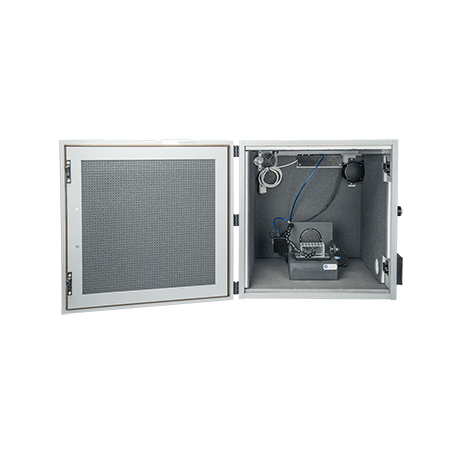 Cubicle with fan, sound-isolating material, visible and IR light, additional speaker and shock for Fear Conditioning compatibility